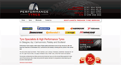 Desktop Screenshot of performancetyres.net