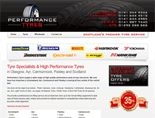 Tablet Screenshot of performancetyres.net